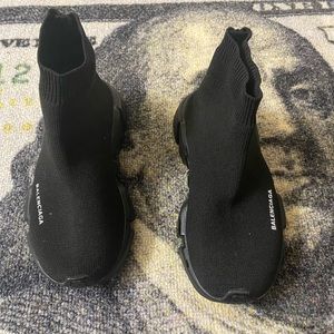 BALENCIAGA - Kids Speed Trainer in Black/Black